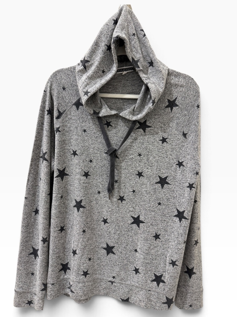 Pj salvage lounge top hooded with blue star graphic size large